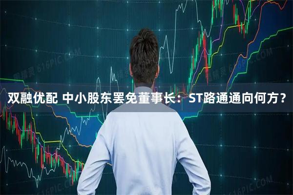 双融优配 中小股东罢免董事长：ST路通通向何方？